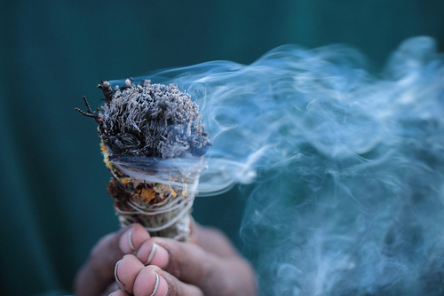 Smudging with Sage